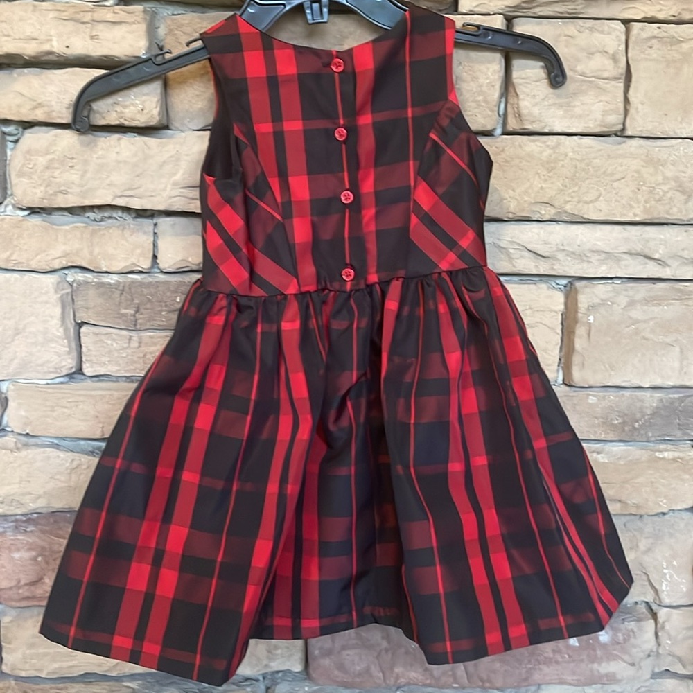 Toddler Beautiful Red and Black Special Occasion Dress Size 3T - Picture 4 of 4